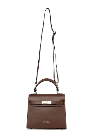 D223 Chocolate Portföy Çantası Kadın Katıa Piumelli Milano Bag D223 Chocolate