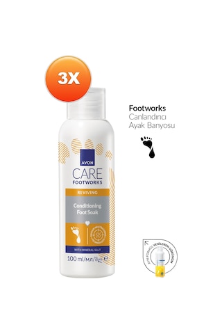 Footworks Canlandırıcı Ayak Banyosu 100ml Üçlü Paket