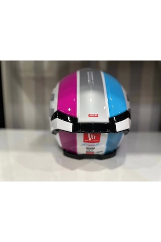 Mt Helmets Mt Thunder 4 Sv Tears C8 Motosiklet Kaskı Pembe - Parlak İnci Beyazı