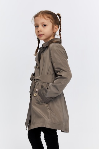 Benitto Kids Belden Bağlamalı Kız Çocuk Trençkot 51316 Kahverengi