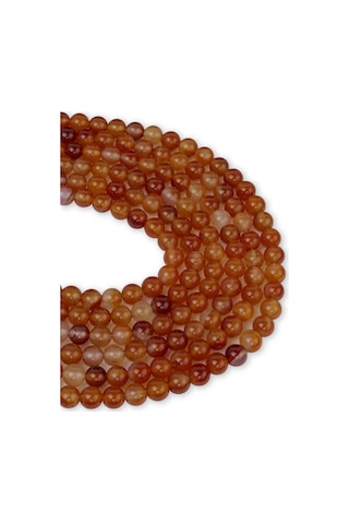 6 Mm Akik Taşı Dizi Turuncu