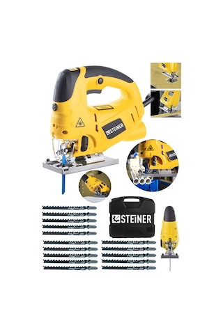 Steiner 4000 Watt Lazerli Otomatik Dekupaj Çantalı Sarı + 15 Uç