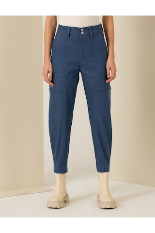 Pierre Cardin Kadın İndigo Pantolon Kanvas-chino 50254387-vr028 İndigo