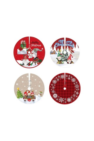 Fortunelane Kırmızı Klasik 90 Cm Kumaş Ağacı Etkisi, Kolay Kurulum İle Noel Dekorasyonu İçin İyelişmiş Model