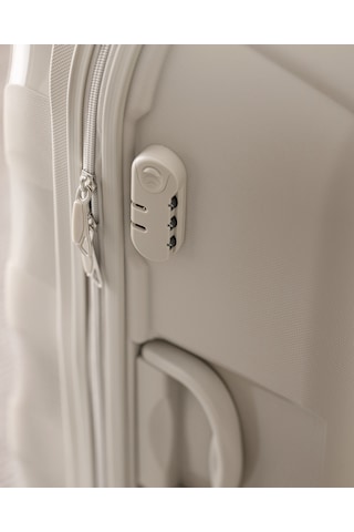 Madame Coco Huitre Valiz/bavul - Bej - Büyük Boy 8684427033920 Ekru