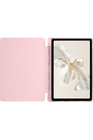 Honor Pad 9 12.1 İnch Tablet Uyumlu Kılıf Katlanır Kalemlikli Standlı Uyku Modlu Akıllı Kapak Kapaklı Kılıf