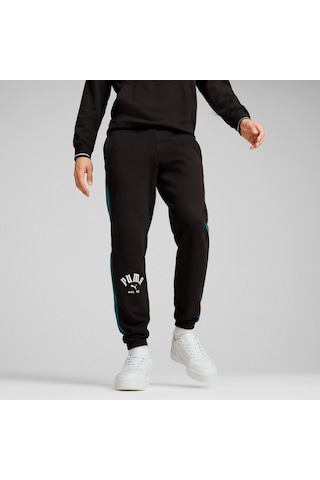 Puma T7 Play.parıs. Unisex Siyah Eşofman Altı Düz 626768 Siyah