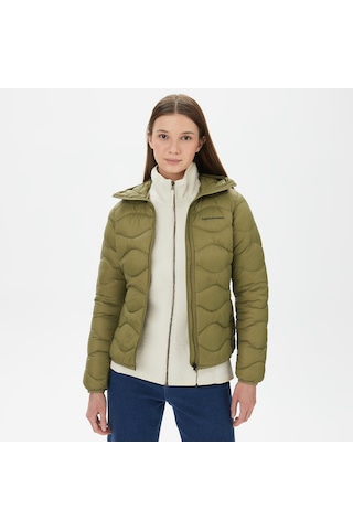 Peak Performance Helium Down Hood Kadın Yeşil Outdoor Mont Düz G79620040 Yeşil