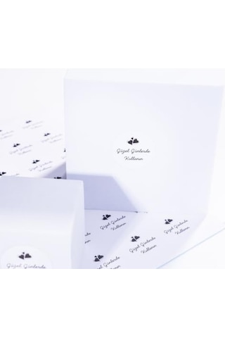 Günlerde Kullanın Yazılı Sticker Seti Kalpli 525 Adet 1