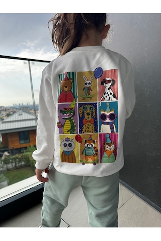 Melomel Animal Unisex Eşofman Takım Çok Renkli