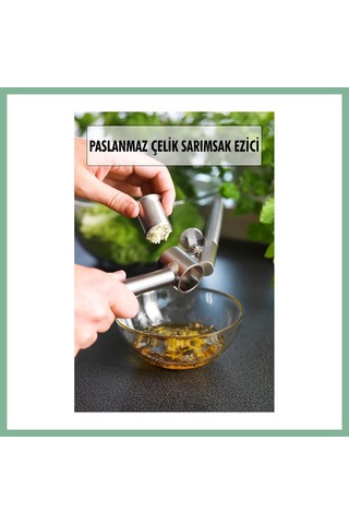 Bşkvirgo Hazneli Paslanmaz Metal Sarımsak Ve Zencefil Ezici Doğrayıcı Bsk2026 Çok Renkli