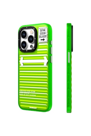 Apple Uyumlu iPhone 15 Pro Max Kılıf Youngkit Luggage Firefly Serisi Kapak Yeşil