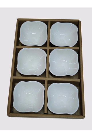 Lunext Beyaz Seramik Sosluk Seti 440008088 Soğuk Beyaz