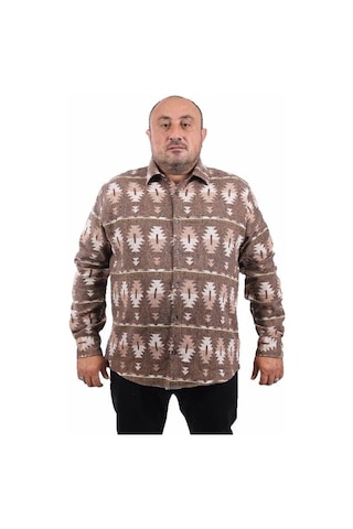 Moc Grande Mocgrande Oduncu Gömlek Mc Three Rug Print 22212 Kahverengi