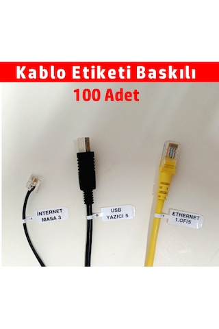 Gözlük Etiketi Kablo Etiketi Takı Etiketi Baskılı Pp 12x95-100ad.