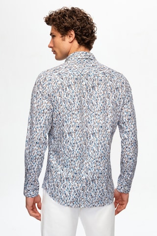 Twn Slim Fit Lacivert Baskılı Gömlek 2ec0221062590 Lacivert