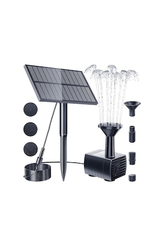 Pazly Suntek Güneş Enerjili Su Pompası Kiti Dıy Bahçe Çeşmesi 1,5w Wb