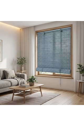Koçtaş Ahşap Stor Perde Gri 120 x 180 CM