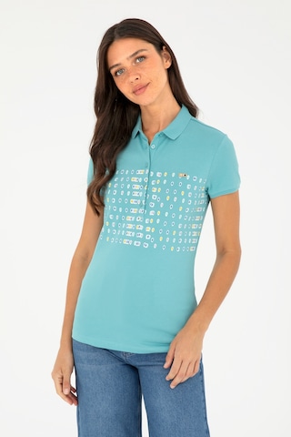 U.S. Polo Assn. Kadın Mint Polo Yaka Tişört 50282885-VR090