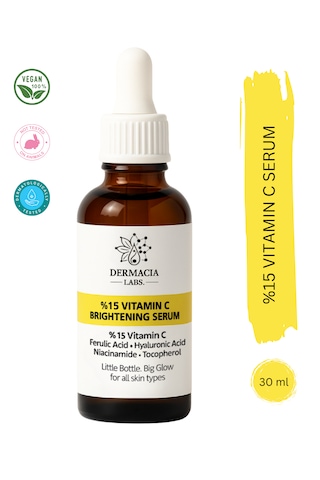 %15 C Vitamini Aydınlatıcı Ve Cilt Tonu Eşitleyici, Leke Karşıtı Serum 30 Ml %15 Vitamin C