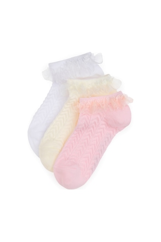 U.s. Polo Assn. Kız Çocuk Pembe Çorap Patik 50311326-vr041 Pembe