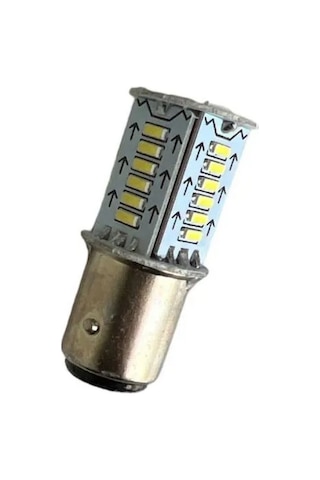 Carub 1016 Çift Duy Çakar & Kayar Modlu Led Ampul 30 SMD Ledli Park Fren Ampulü 2'li Set 12V BR0405574