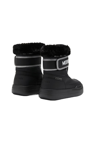 N001 Black Bot Kız Çocuk 80d3440030-n001 Moon Bootmb Jr Park Strap Siyah