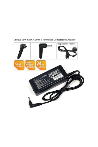 Lenovo İdeapad 320-15ıkb Notebook Adaptörü, Şarj Aleti Cihazı 20v 3.25a 65w