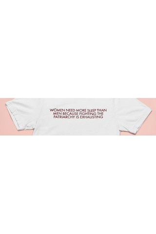 Bumeta Women Need More Sleep Than Men Kırmızı Unisex Tişört T-shirt Siyah