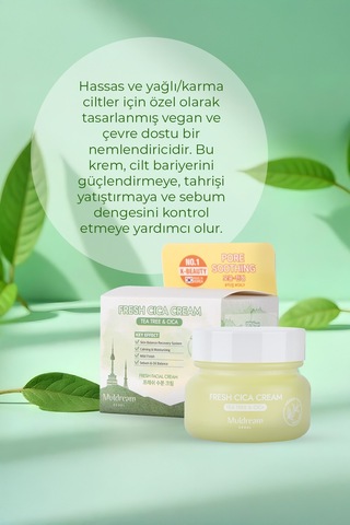 Muldream Fresh Cica Akne Karşıtı Yüz Kremi 60 ML