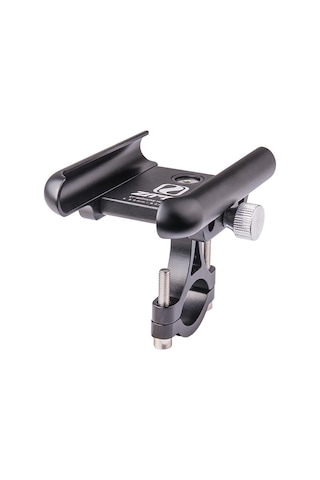 Neevoyu Bisiklet Ve Motosiklet İçin 360 Derece Dönebilen Kaymaz Telefon Tutucu - Alüminyum Siyah