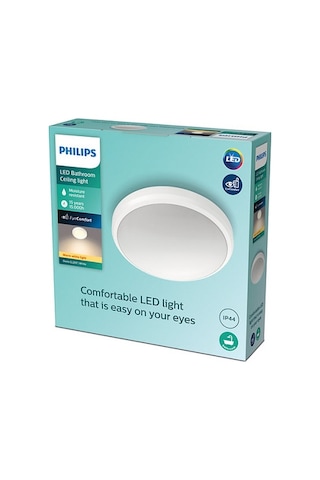 Philips Doris 6W Tavan Lambasi Sarı Işık Ip44 Beyaz
