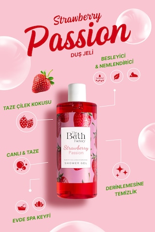 The Bath Factory Çilekli Duş Jeli 400 ML