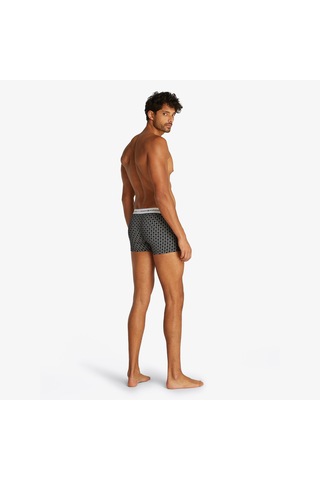 Tommy Hilfiger 3 Parça Trunk Print Erkek Gri/haki/lacivert Boxer 026 Um0um02768 Gri