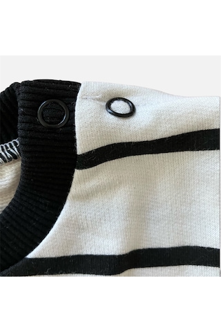 Bebe Bebek Sweatshirt Siyah - Beyaz