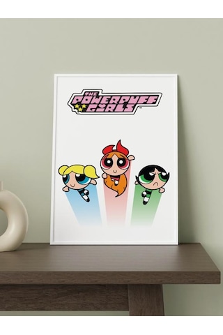 Powerpuff Girls Tasarımlı 24*33 cm 350 gr. Kuşe Kağıt Poster