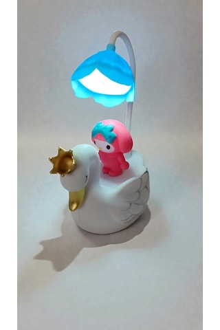 Kuğu My Melody Masa Üzeri Gece Lambası Hediyelik Ürün Boyut:20 10 Cm Çok Renkli