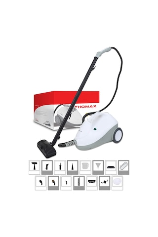 Thomax 2000 W 1.9 L Çok Fonksiyonlu Buharlı Temizleyici
