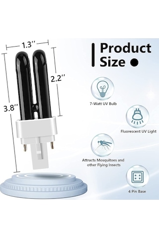 Trendooze Uv Tüp, Sivrisinek Öldürücü Kutusunda Işıklı İçin Hediye Etkili, Elektrikli Çiftliğiniz Alanlarda Adet 4 20-50m² So