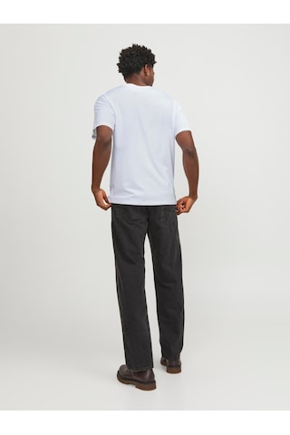 Jack & Jones Jack&jones Paulos Erkek Beyaz Yuvarlak Yaka Tişört 12245087-WHT Beyaz