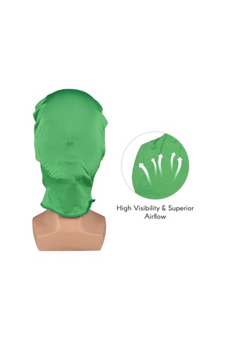 Youtek Yeşil Elastik Lifli Fotoğraf Çekim Kafa Çemberi Ve Uzun Eldiven Seti - Arka Plan Ayırma İçin Esnek Malzeme