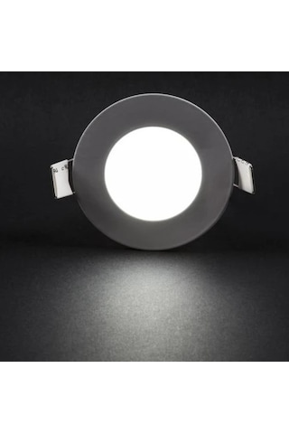 6 Watt Slim Yuvarlak Panel Led Spot Armatür Driverli - Beyaz