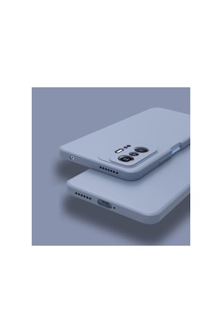 Xiaomi Mi 11t Ile Uyumlu Kılıf Lansman Içi Kadife Kamera Korumalı Silikon Case Col23789-gri