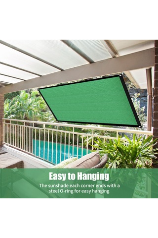 Maiyame 2x4m Yeşil Bahçe Gölgesi Ağı - Uv Koruma, Isı Engelleme, Hava Akışı Sağlar - Balkon, Teras, Havuz İçin Çok Renkli