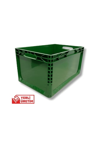 Alpbx 1.kalite Yeşil Plastik Kasa 60x40x32 Cm - Kutu 65 Litre