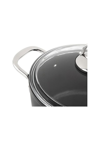 Nehir Titanium Derin Tencere 24Cm- Siyah