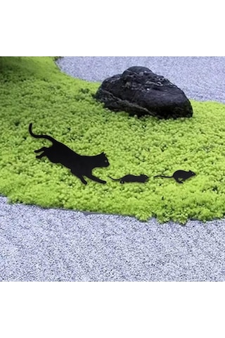 Pazly Yılbaşı Siyah Kedi Figürlü Homyl Ev & Bahçe Dekoru, 3 Adet