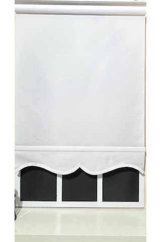 Düz Beyaz Stor Perde Alüminyum Kasa Stb-5300