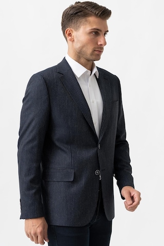 White Stone Vicenza C3002 Likralı Regular Fit 6 Drop Ceket Desenli - 52 Lacivert