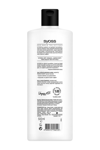 Syoss Saç Dökülmesine Karşı Saç Kremi 500 ML